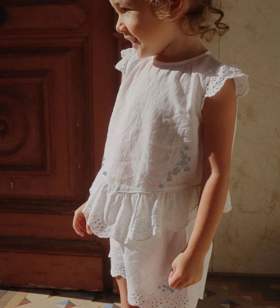 Konges Sløjd x Rosie H-W Shorts - Fiori - Optic White