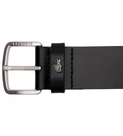 Lacoste Bælte - Læder - Sort