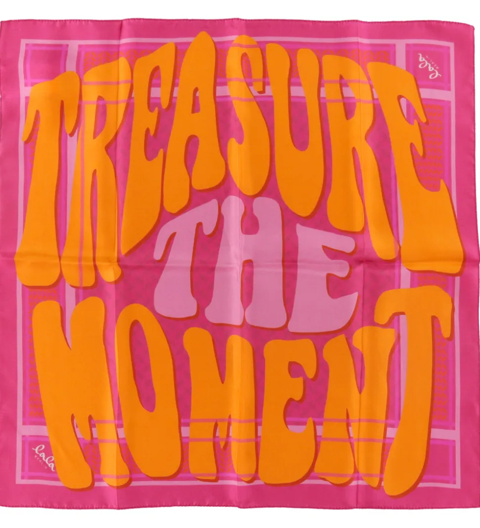 Lala Berlin Tørklæde - Cube Ahrina - 50x50 - Treasure Dragonfrui