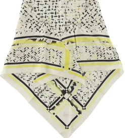 Lala Berlin Tørklæde - Triangle Aina - Floral Leo Sunflower