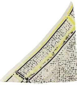 Lala Berlin Tørklæde - Triangle Aina - Floral Leo Sunflower