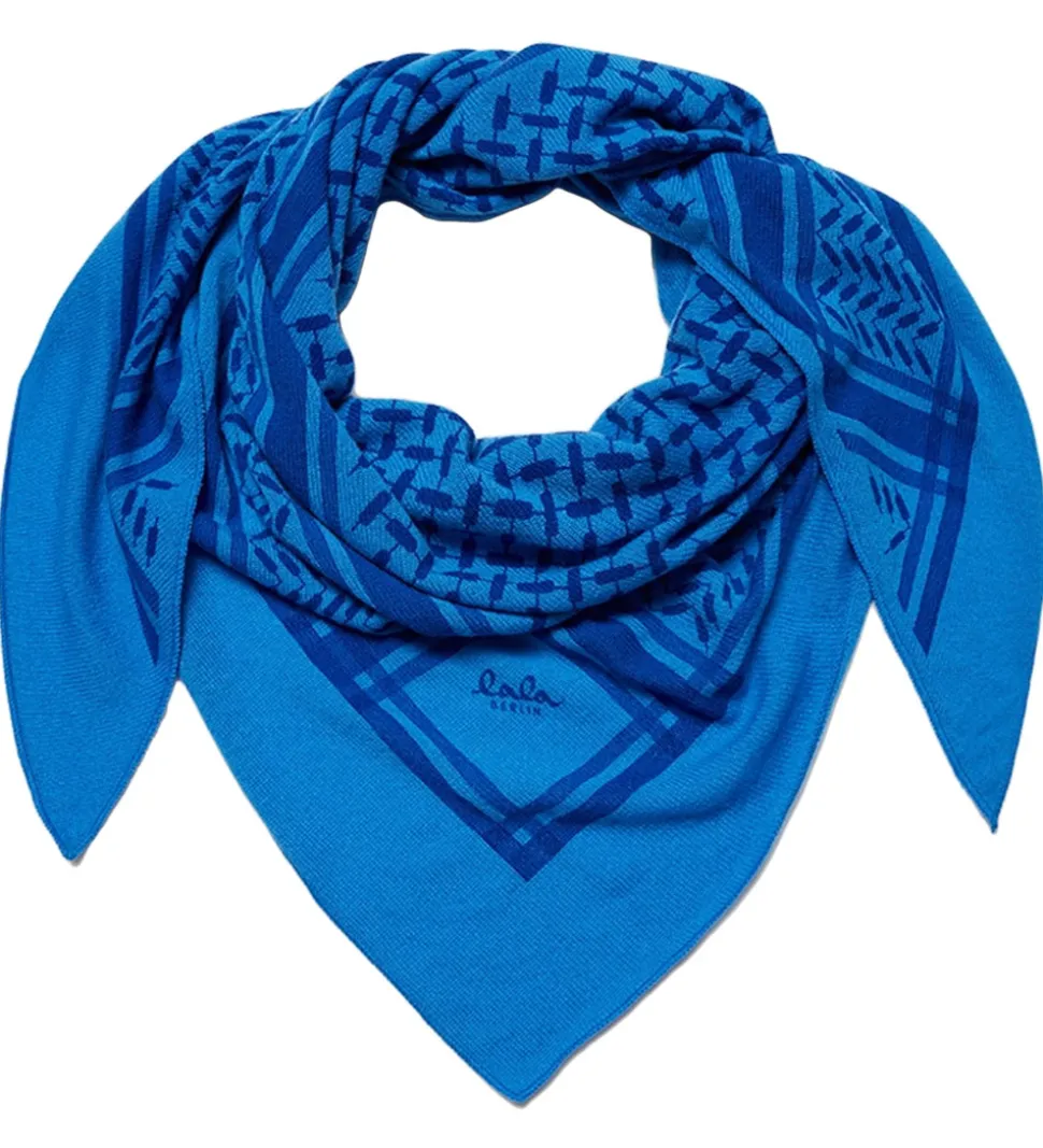 Lala Berlin Tørklæde - Triangle Trinity Classic M - Blå