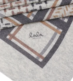 Lala Berlin Tørklæde - 162x85 - Triangle Puzzle - Flanella Sage