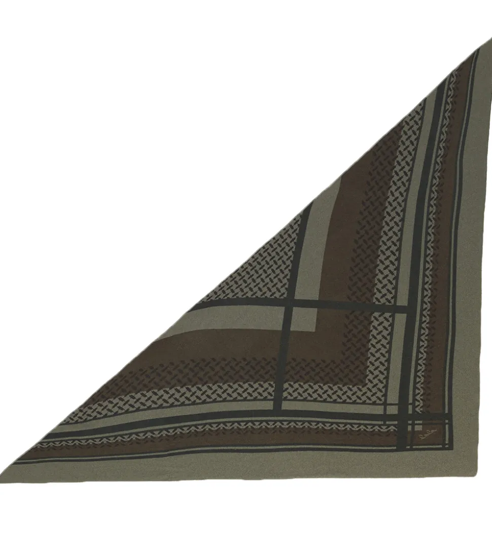 Lala Berlin Tørklæde - 180x80 - Triangle Double Heritage - Leaf