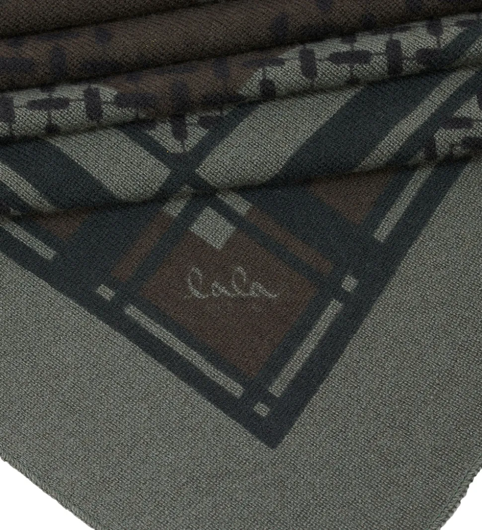 Lala Berlin Tørklæde - 180x80 - Triangle Double Heritage - Leaf