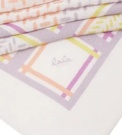 Lala Berlin Tørklæde - 162x85 - Triangle Puzzle - String Pastels