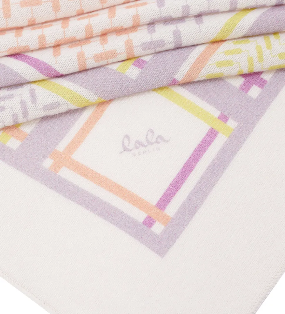 Lala Berlin Tørklæde - 162x85 - Triangle Puzzle - String Pastels