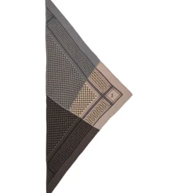 Lala Berlin Tørklæde - 162x85 - Triangle Trinity Patchwork - Lim