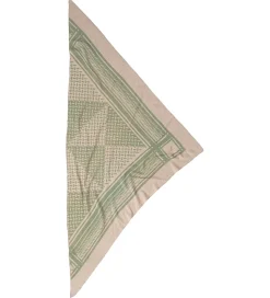 Lala Berlin Tørklæde - 162x85 - Triangle Puzzle - Dune/Sage