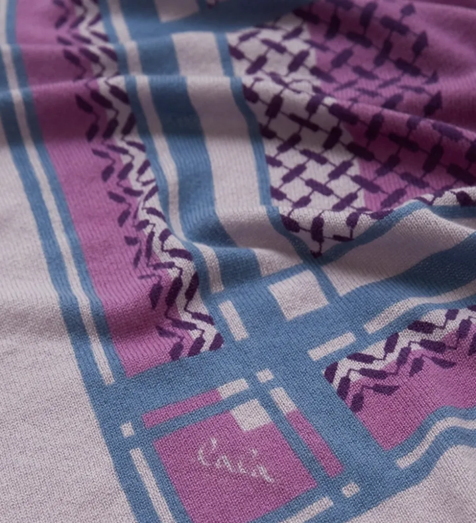 Lala Berlin Tørklæde - 180x80 - Triangle Double Heritage - Kiko/