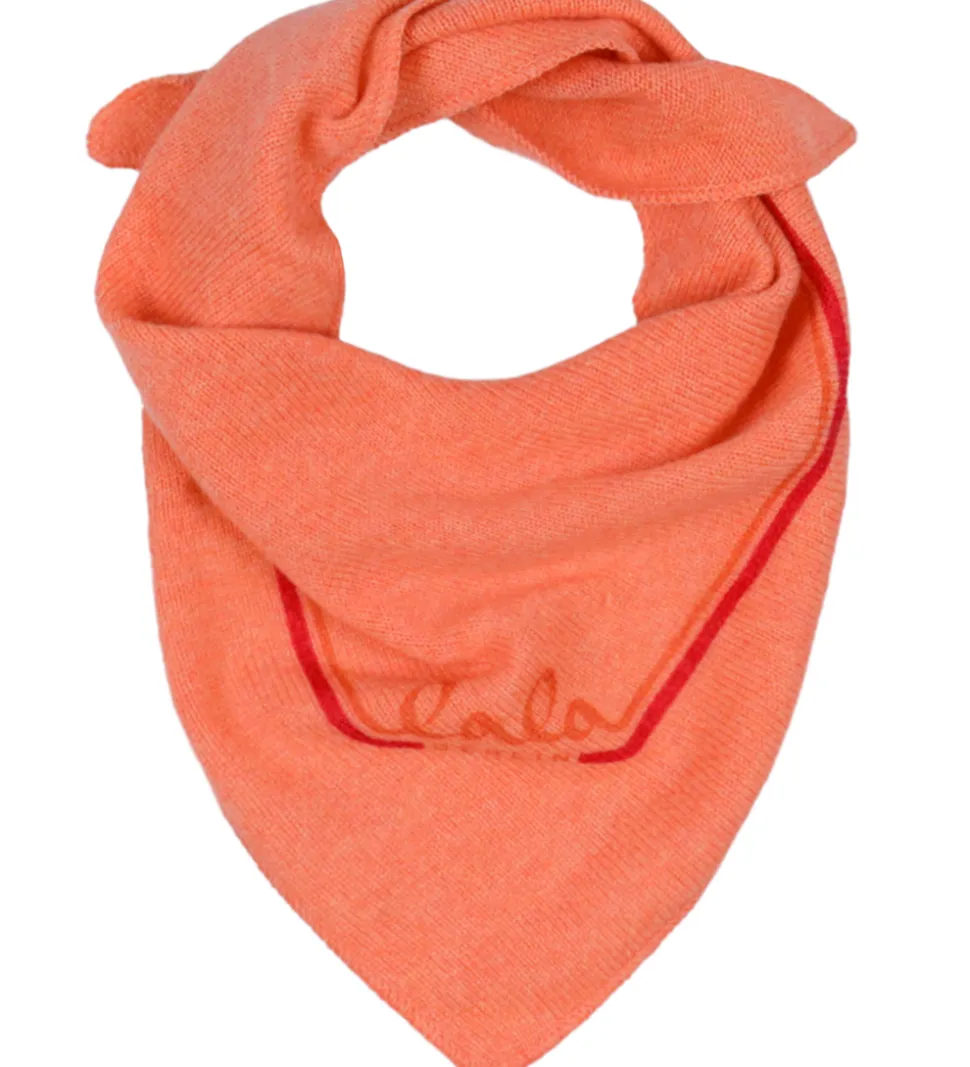 Lala Berlin Tørklæde - 65x30 cm - Triangle Solid XS - Papaya