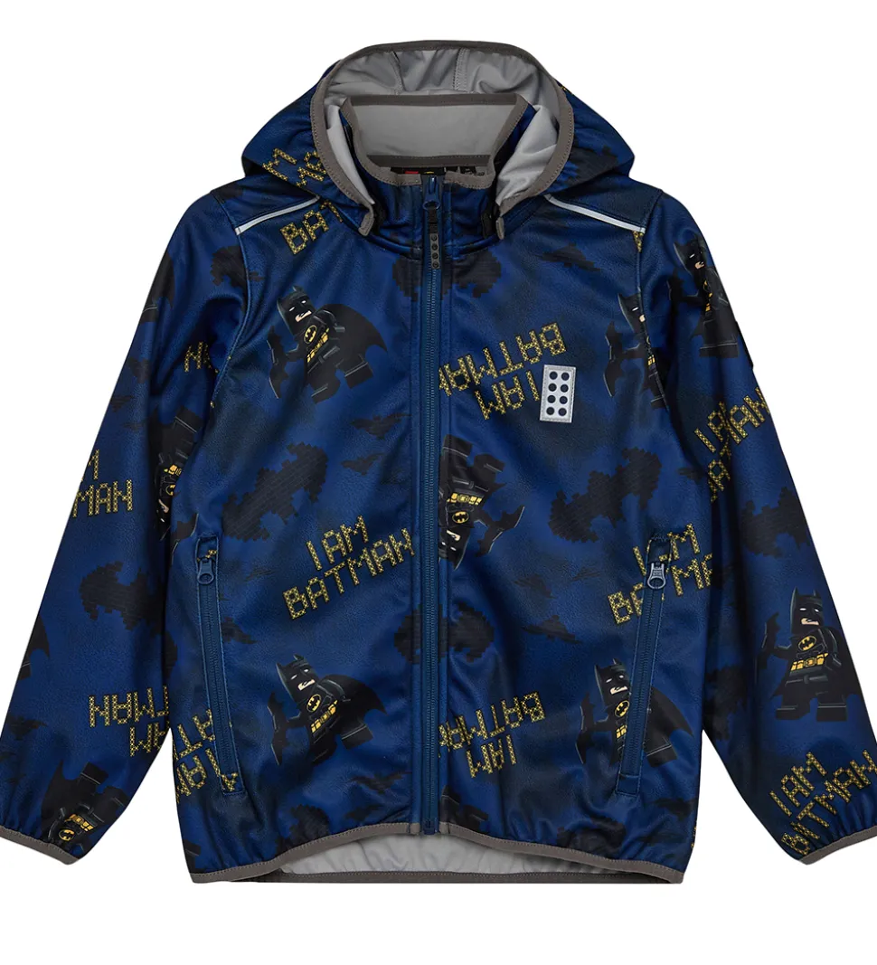 LEGO® Batman Softshelljakke - LWScout 201 - Mørkeblå m. Print