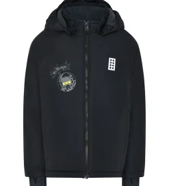 LEGO® Ninjago Vinterjakke - LWJesse 607 - Sort m. Print