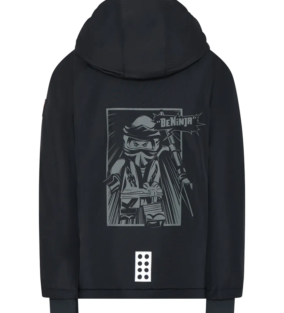 LEGO® Ninjago Vinterjakke - LWJesse 607 - Sort m. Print