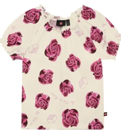 LEGO® Wear T-shirt - LwtAja - Hvid m. Roser