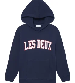 Les Deux Hættetrøje - Aidan - Dark Navy Blue m. Logo