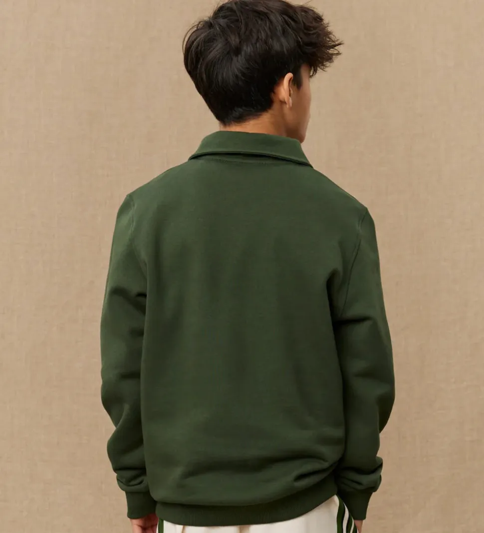 Les Deux Sweatshirt - Polo - Yale - Grøn/Ivory