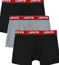 Levis Boxershorts - 3-pak - Black/Gråmeleret
