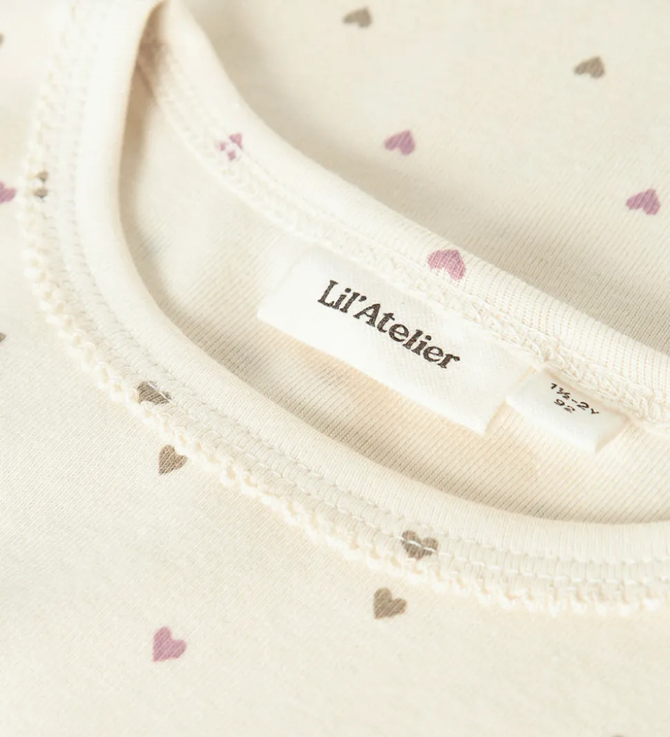 Lil Atelier Bluse - NmfFlalo - Turtledove/Heart