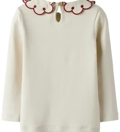 Lil Atelier Bluse - NmfFundo - Turtledove/ Red Dahila