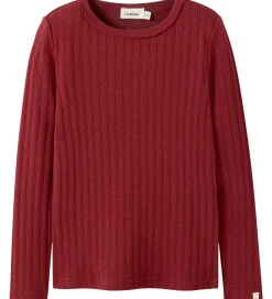 Lil' Atelier Bluse - Rib - NmfRita - Red Dahlia