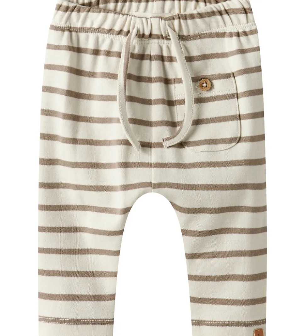 Lil' Atelier Bukser - NbmLimia - Turtledove/ Sepia Tint