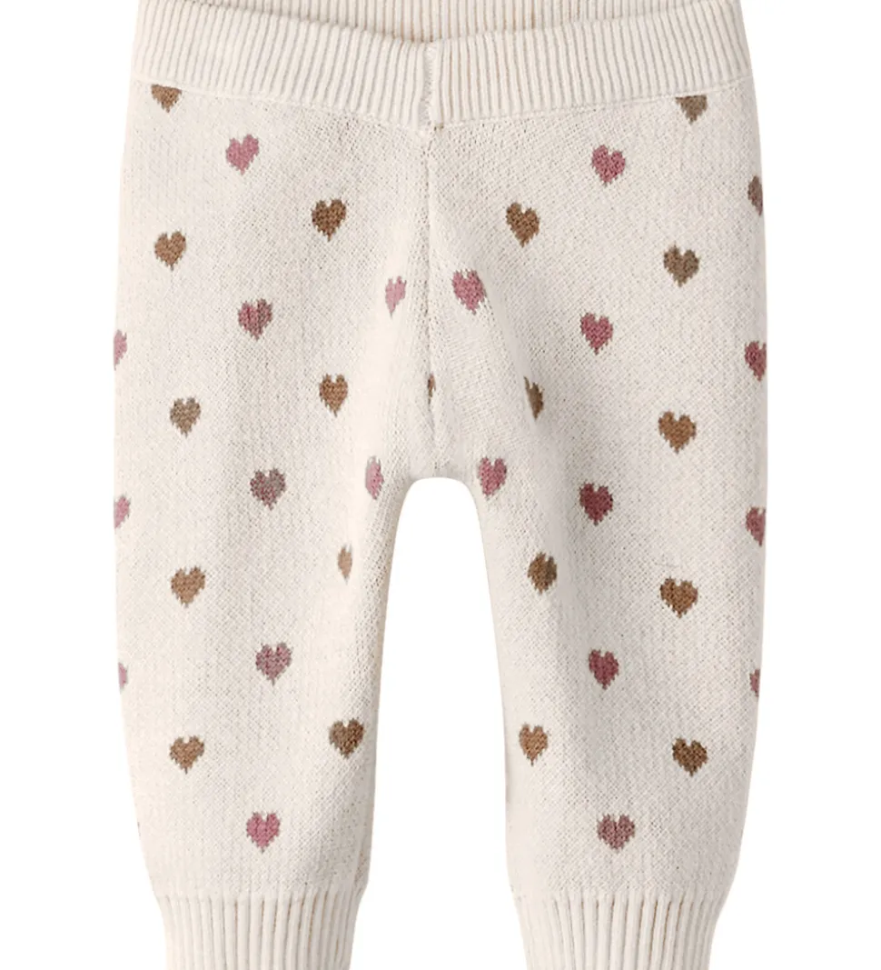 Lil Atelier Bukser - Strik - NbfSaran - Turtledove/Sepia Tint