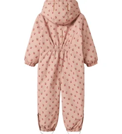 Lil' Atelier Flyverdragt - NmfLasnow10 - AOP - Misty Rose/Cherry