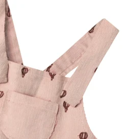 Lil Atelier Kjole - Fløjl - NbfNelly - Cameo Rose/EMB