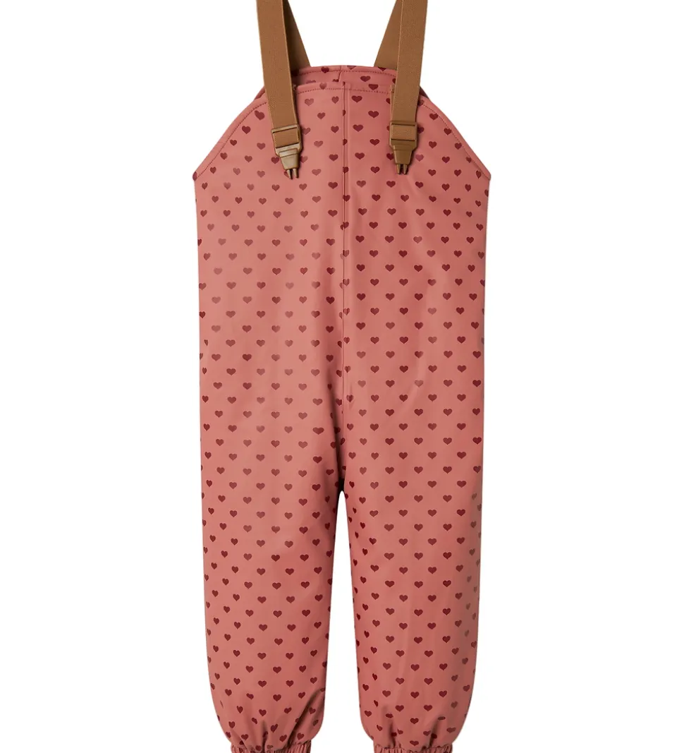 Lil' Atelier Regntøj m. Seler/Vattering - PU - NmfLadry10 - With