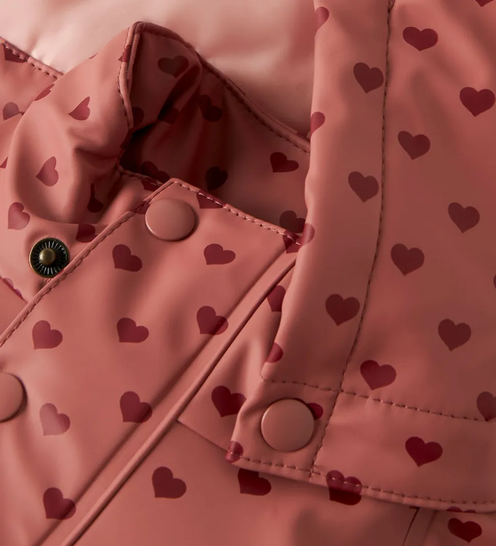 Lil' Atelier Regntøj m. Seler/Vattering - PU - NmfLadry10 - With