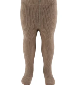 Lil' Atelier Strømpebukser - Rib - NbnRakel - Tigers Eye/Melange