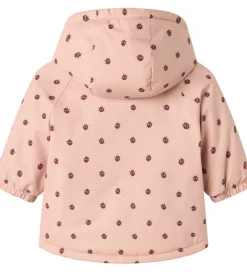 Lil' Atelier Vinterjakke - NbfLasnow05 - Misty Rose/Ladybug