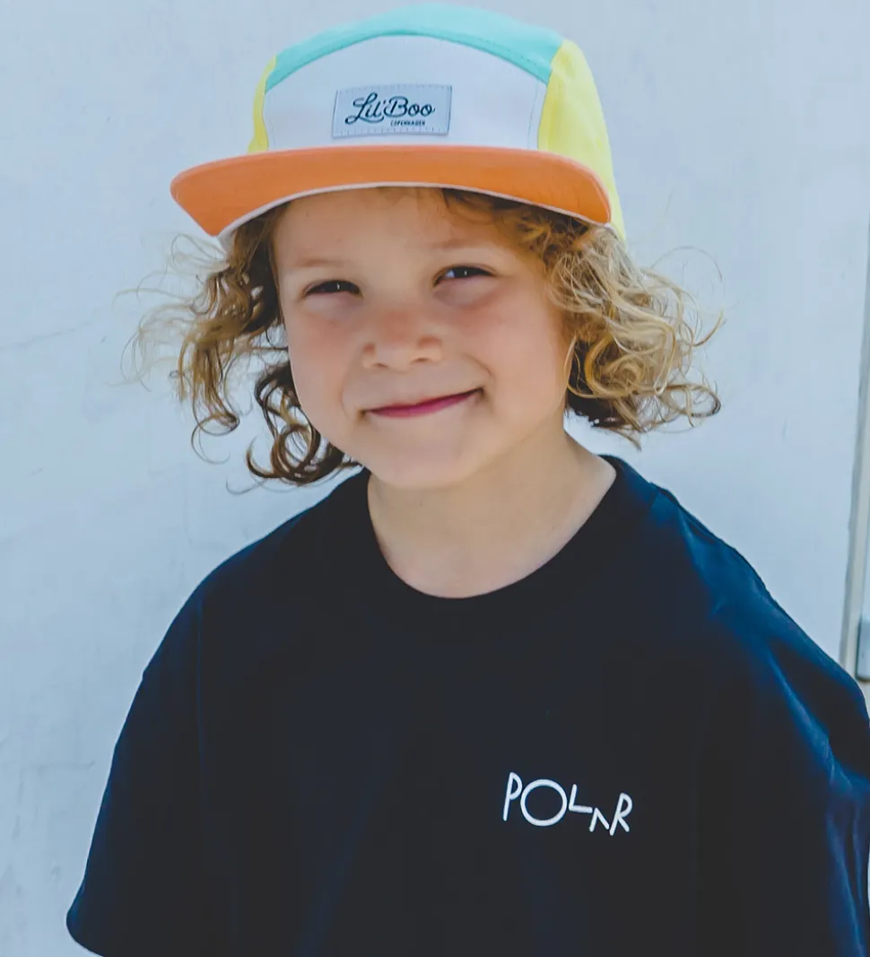 Lil' Boo Copenhagen Kasket - Block Happy 5 - Orange/Green/Yellow