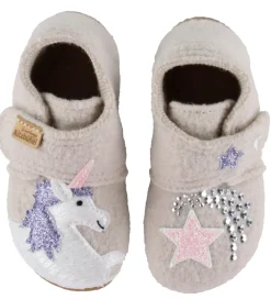 Living Kitzbühel Hjemmesko - Uld - Einhornzauber - Oat Milk