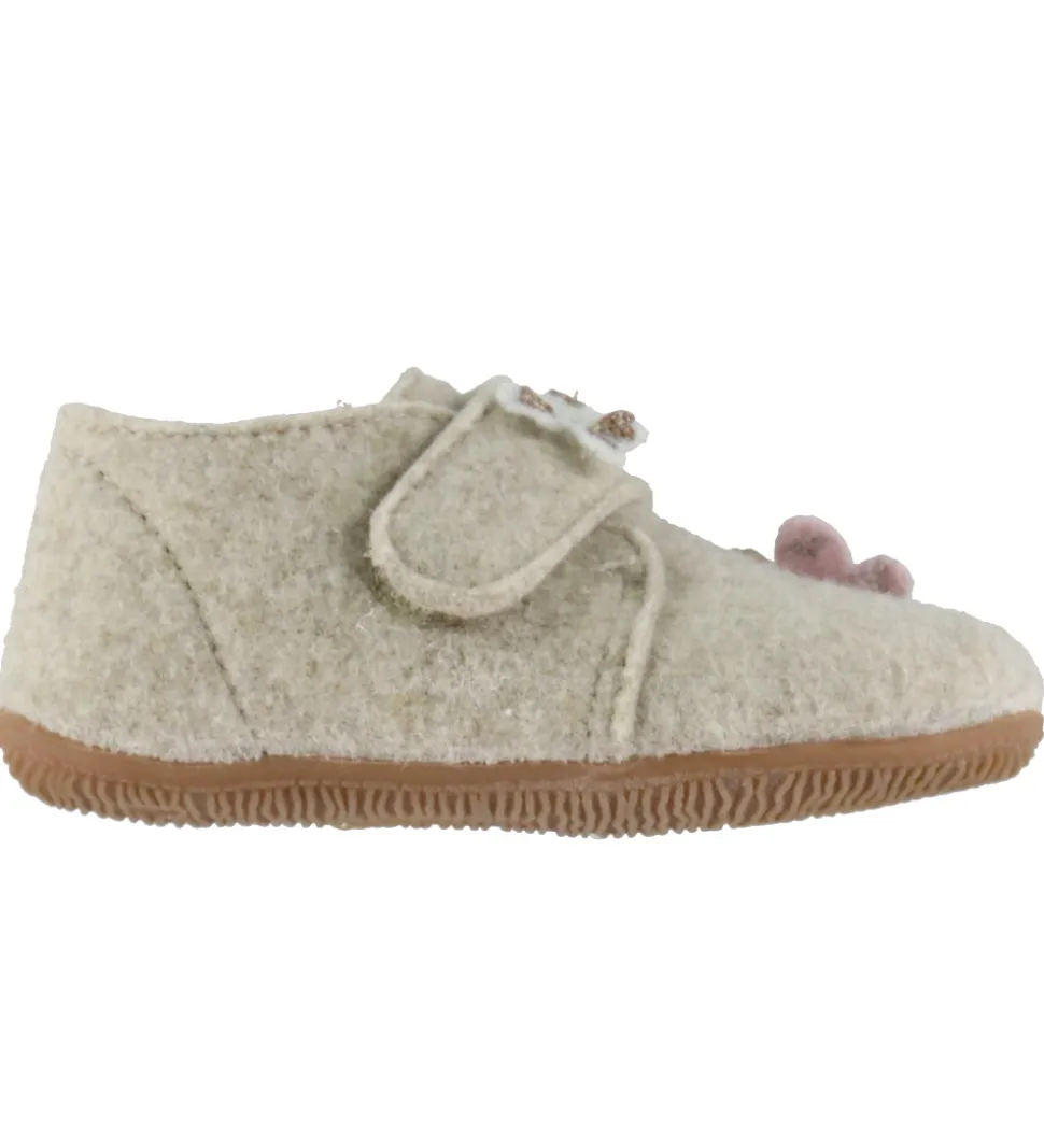 Living Kitzbühel Hjemmesko - Uld - Sissi Schmetterling - Oat Mil