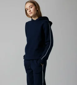 LMTD Hættetrøje - NlfBlake - Dark Sapphire/White Pipings