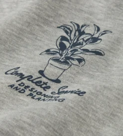 LMTD Hættetrøje - NlmKlant - Light Grey Melange/Pageant Blue