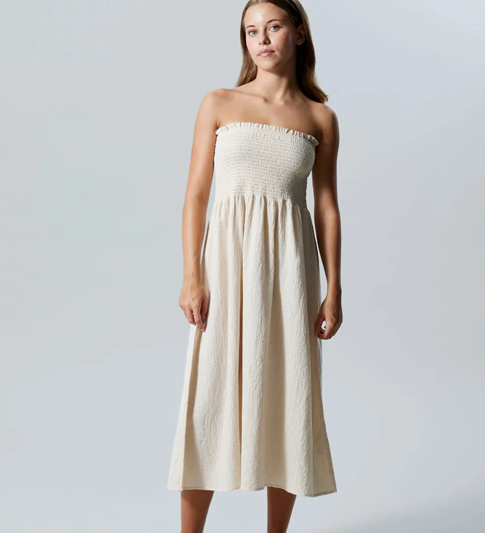 LMTD Nederdel - NlfLilja - Turtledove/White Stripes