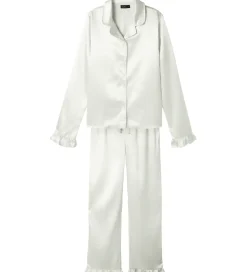 LMTD Pyjamas Set - Satin - NlfNightys - White Alyssum