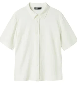 LMTD Skjorte - NlnFinen - Viskose/Hør - White Alssum