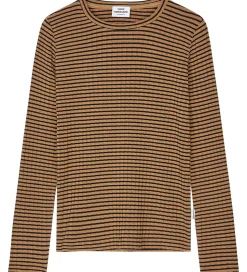 Mads Nørgaard Bluse - Rib - Viskose - Talika - Ermine/Black
