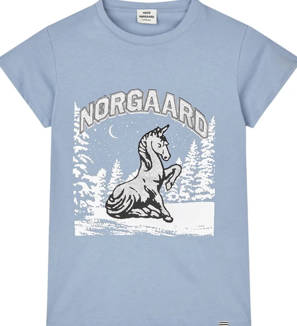 Mads Nørgaard T-shirt - Tuvina - Faded Denim