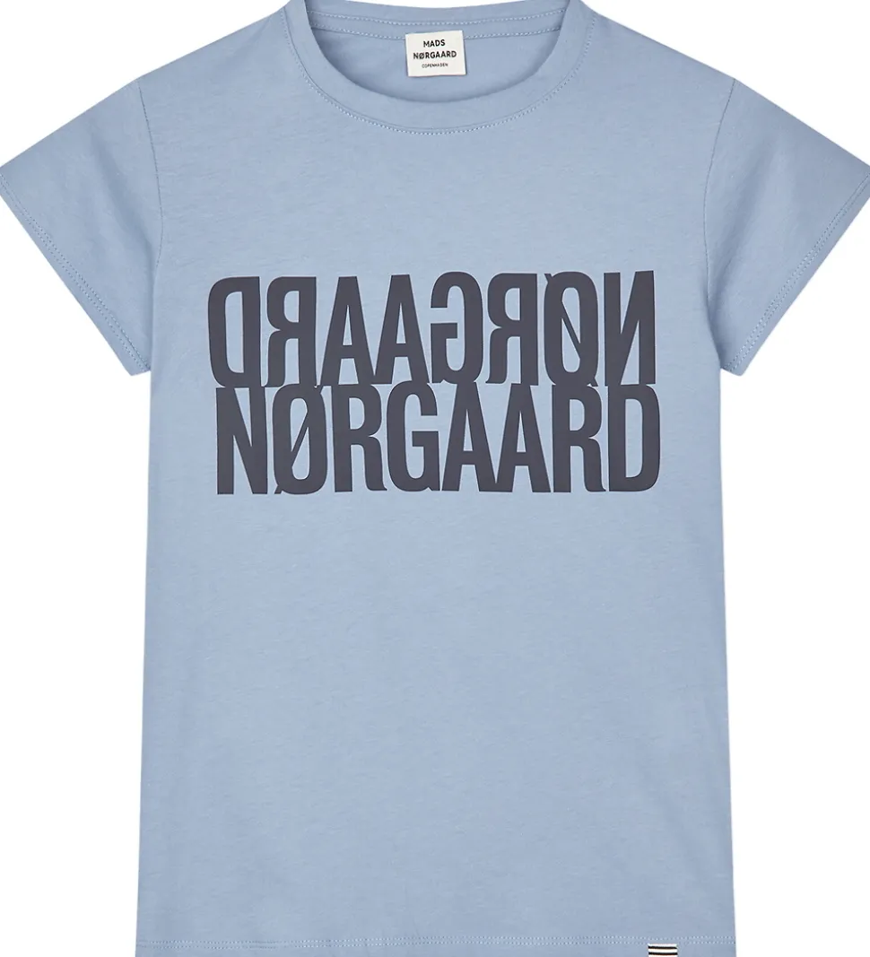 Mads Nørgaard T-shirt - Tuvina Logo - Faded Denim
