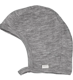 MarMar Babyhjelm - Uld - Hoody - Grey Melange