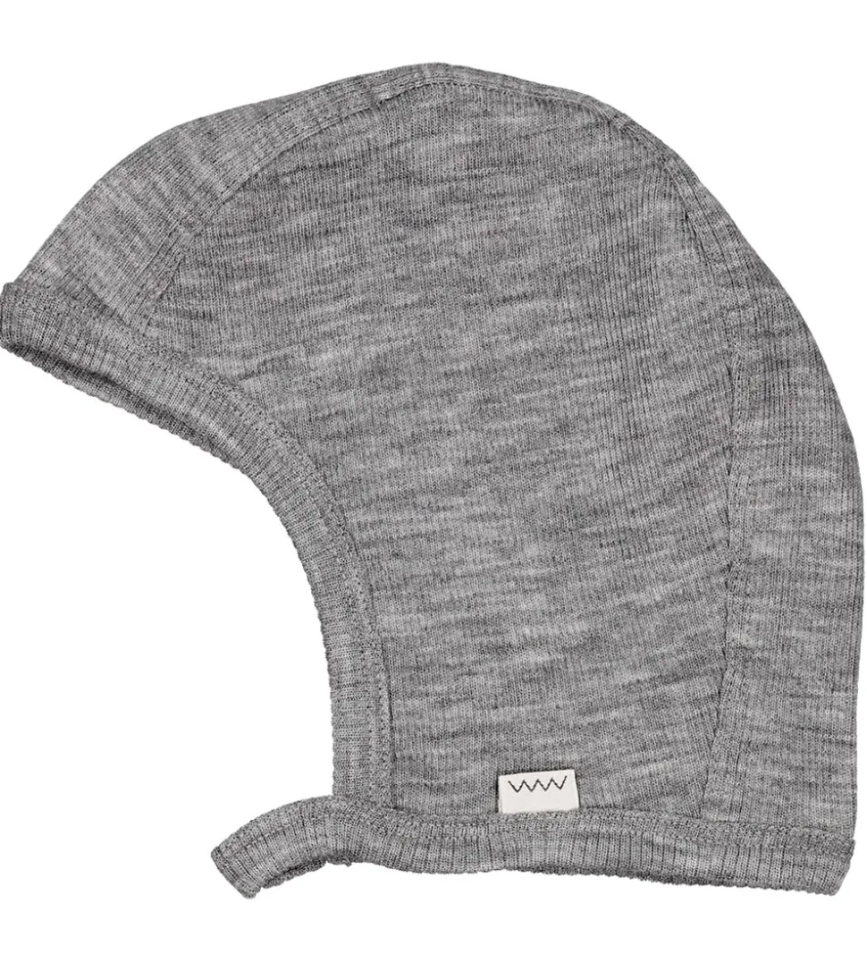 MarMar Babyhjelm - Uld - Hoody - Grey Melange