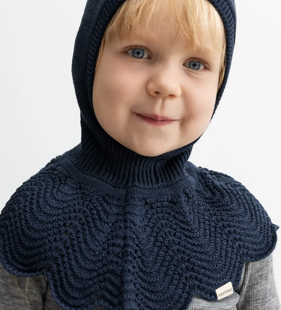 MarMar Elefanthue - Uld/Bomuld - 2-lags - Strik - Adalyn - Ink