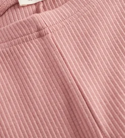 MarMar Leggings - Rib - Modal - Rose Parfait