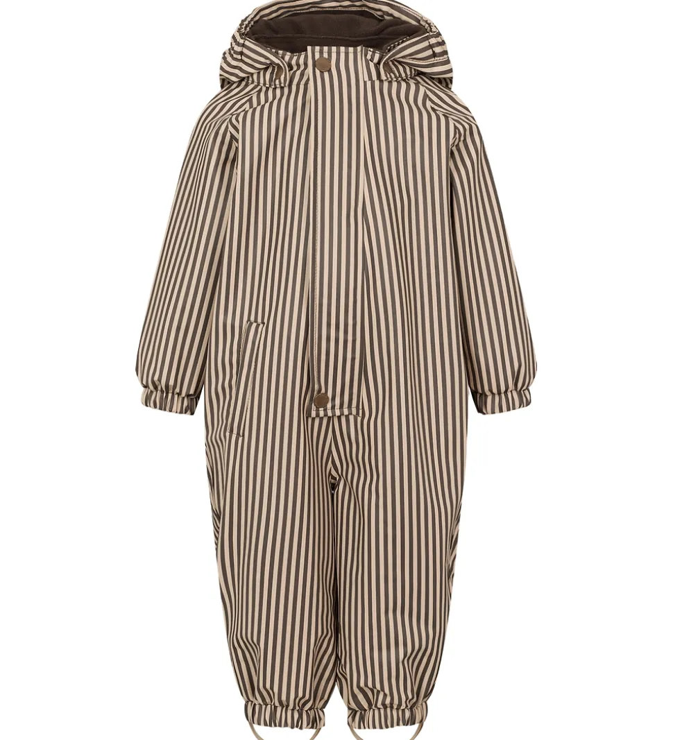 MarMar Regndragt m Fleece - PU - Orion - Brown Stripe