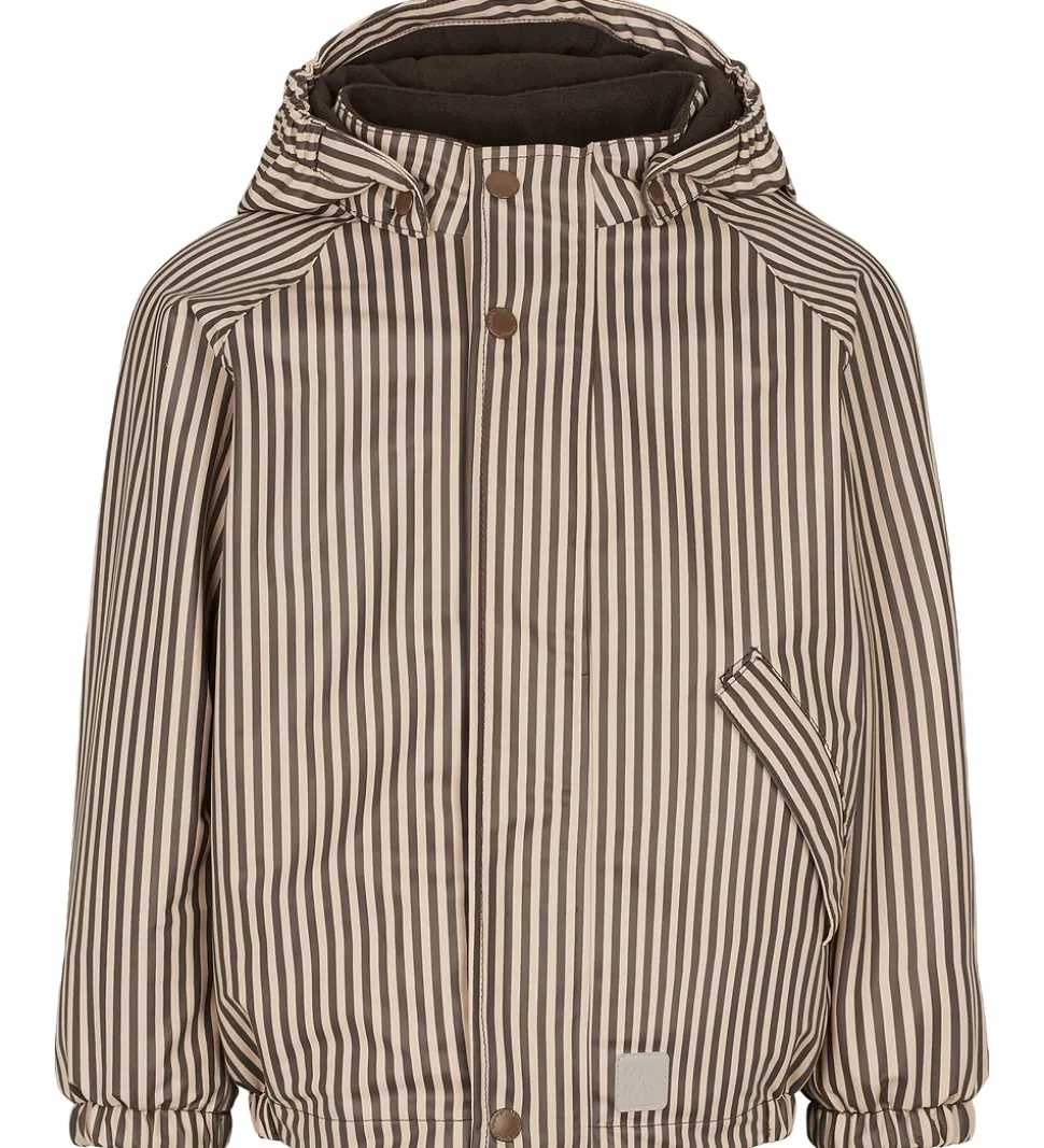MarMar Regntøj m Fleece - PU - Obo - Brown Stripe